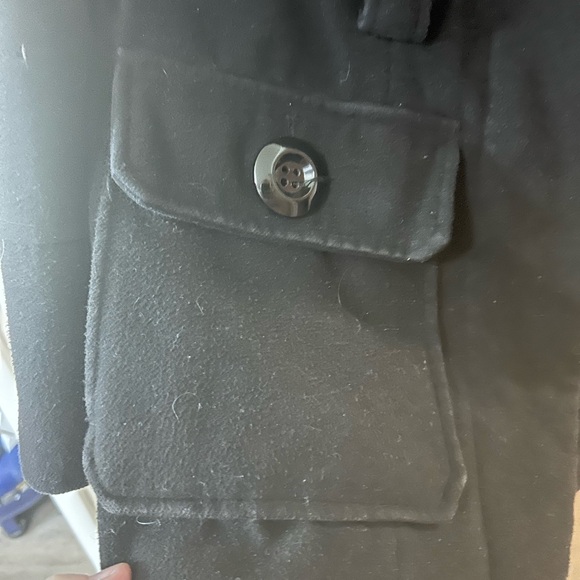 George woman’s Black Coat with Button Accents peacoat - Picture 6 of 6